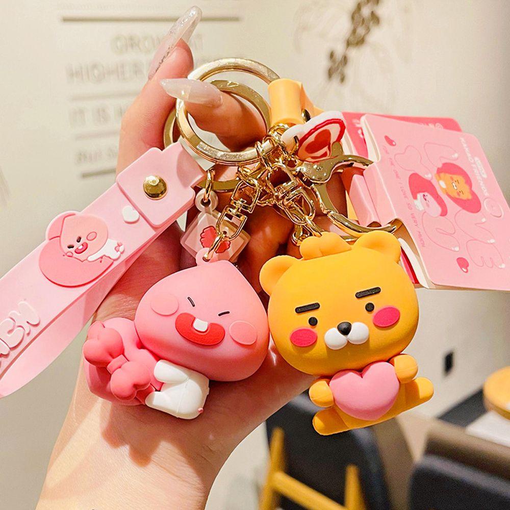 LANFY Móc Khóa Búp Bê Hình Động Vật Dễ Thương