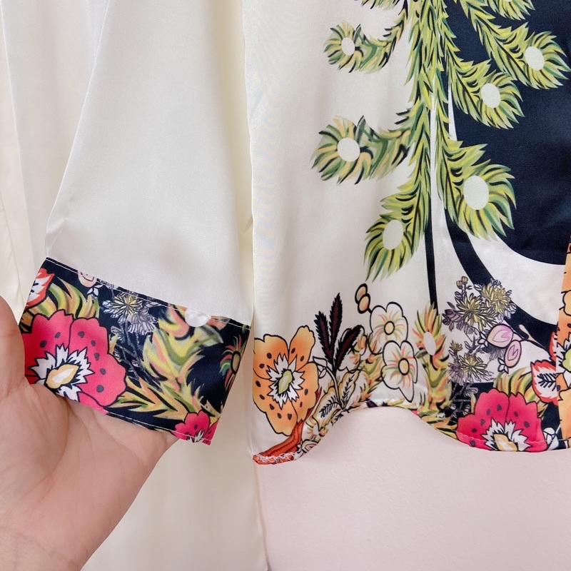 /Đồ Bộ Pijama- Bộ lụa LATIN dài tay chất đẹp hoạ tiết sang chảnh,hàng thiết kế loại đẹp