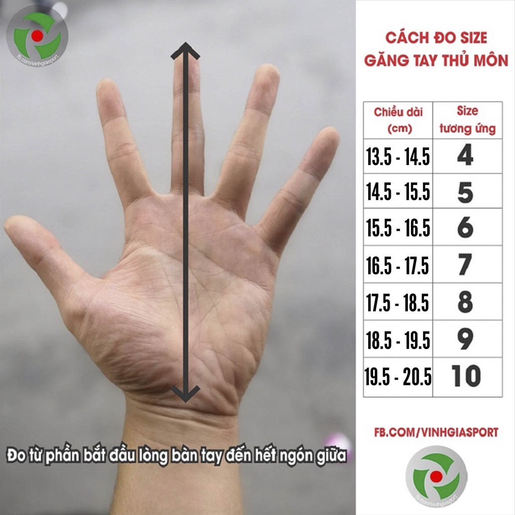 Găng tay thủ môn chính hãng VGS Archery Pro Giga