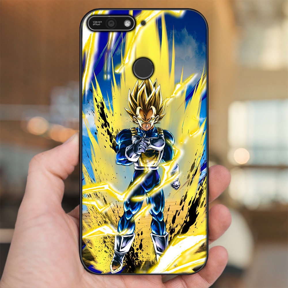 Ốp lưng Huawei Y6 Prime viền đen in hình Vegeta Dragon Ball