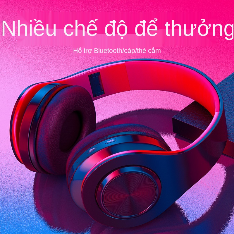 ◆Tai nghe gaming chụp Máy tính cầm tay bluetooth không dây micro đa năng game thể thao điện tử nhạc bài hát băng tần kép