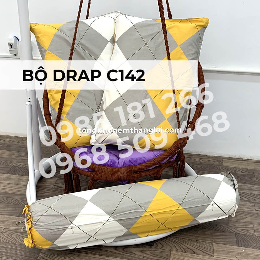 [Ảnh Thật] C142 - Bộ Drap Cotton 4 món Thắng Lợi Chính Hãng