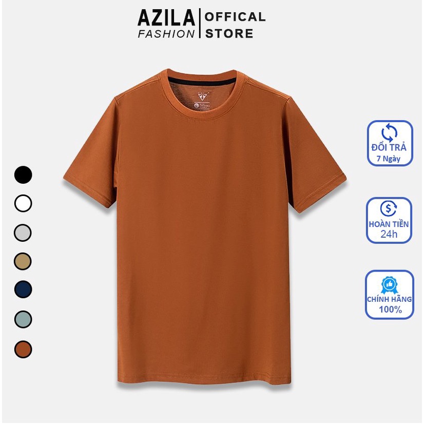 Áo thun nam 100% Cotton USA Azila Basics Co dãn 4 chiều mềm mịn thoáng mát