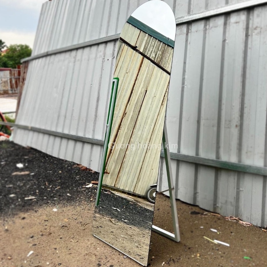 Gương soi toàn thân treo tường, gương đứng có chân dựa, size 50x160cm và 60x170cm guonghoangkim HK5004