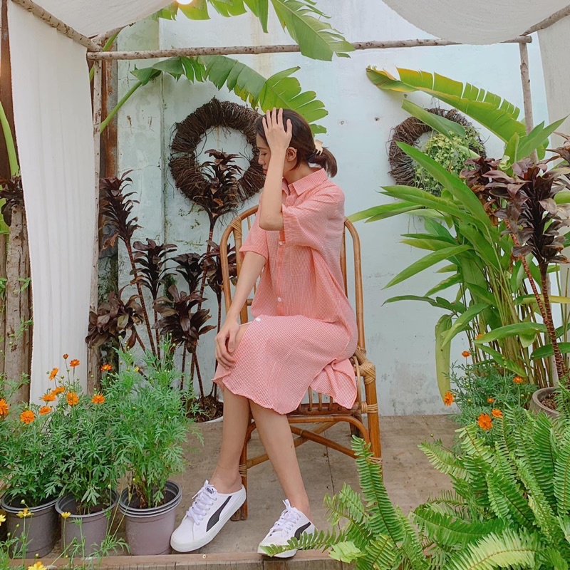 Đầm suông oversize