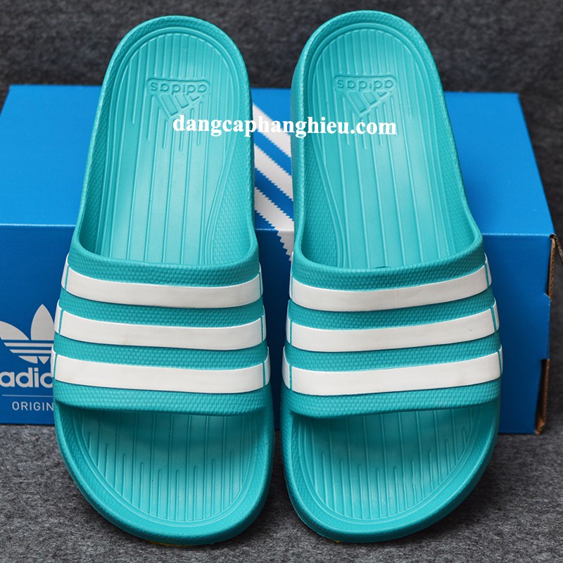 Dép Adidas Duramo chính hãng xanh ngọc trắng