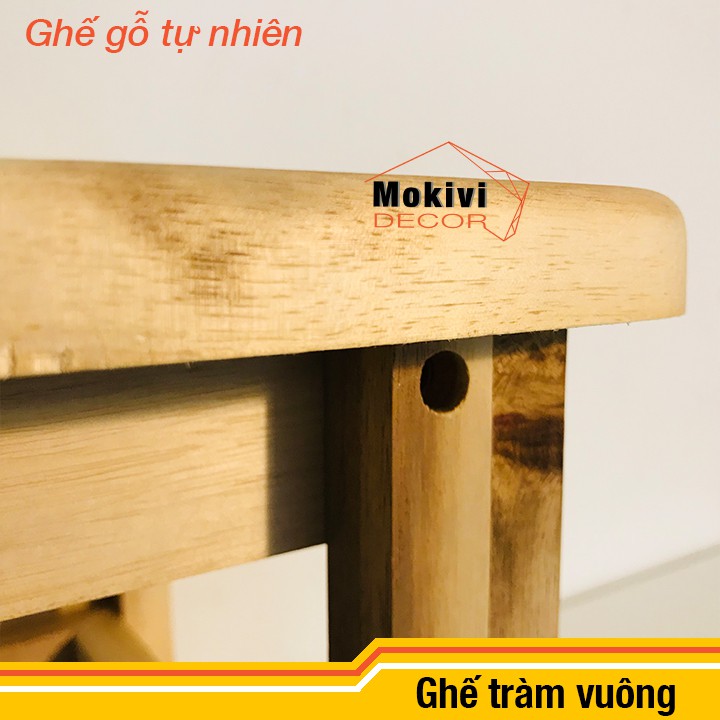 Ghế gỗ tràm ngồi mang giày tiết kiệm thời gian - ghế đôn cafe bệt | BigBuy360 - bigbuy360.vn