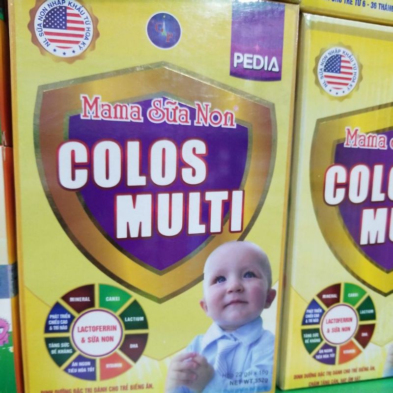 Mama Sữa Non Colos Multi Pedia hộp 25 gói x 14g