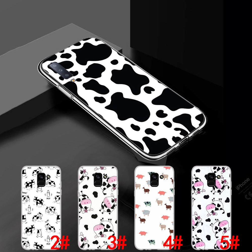 Ốp điện thoại TPU mềm in họa tiết bò sữa cho Samsung A5 A6 Plus A7 A8 A9 2017 2018 M10 M20 M30 M40 57A | BigBuy360 - bigbuy360.vn