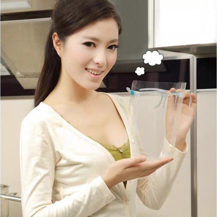 Kính bảo hộ chống bụi, vi rút - Tấm chắn chống bắn dầu mỡ cao cấp ( màu ngẫu nhiên )