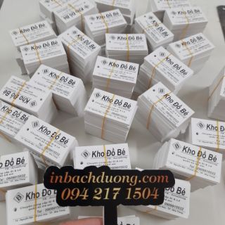 Tag quần áo - thẻ treo quần áo - nhãn treo Hình chữ nhật-In Bạch Dương
