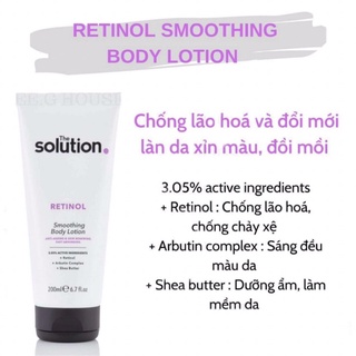 Dưỡng thể sáng da The Solution Body Lotion 200ml