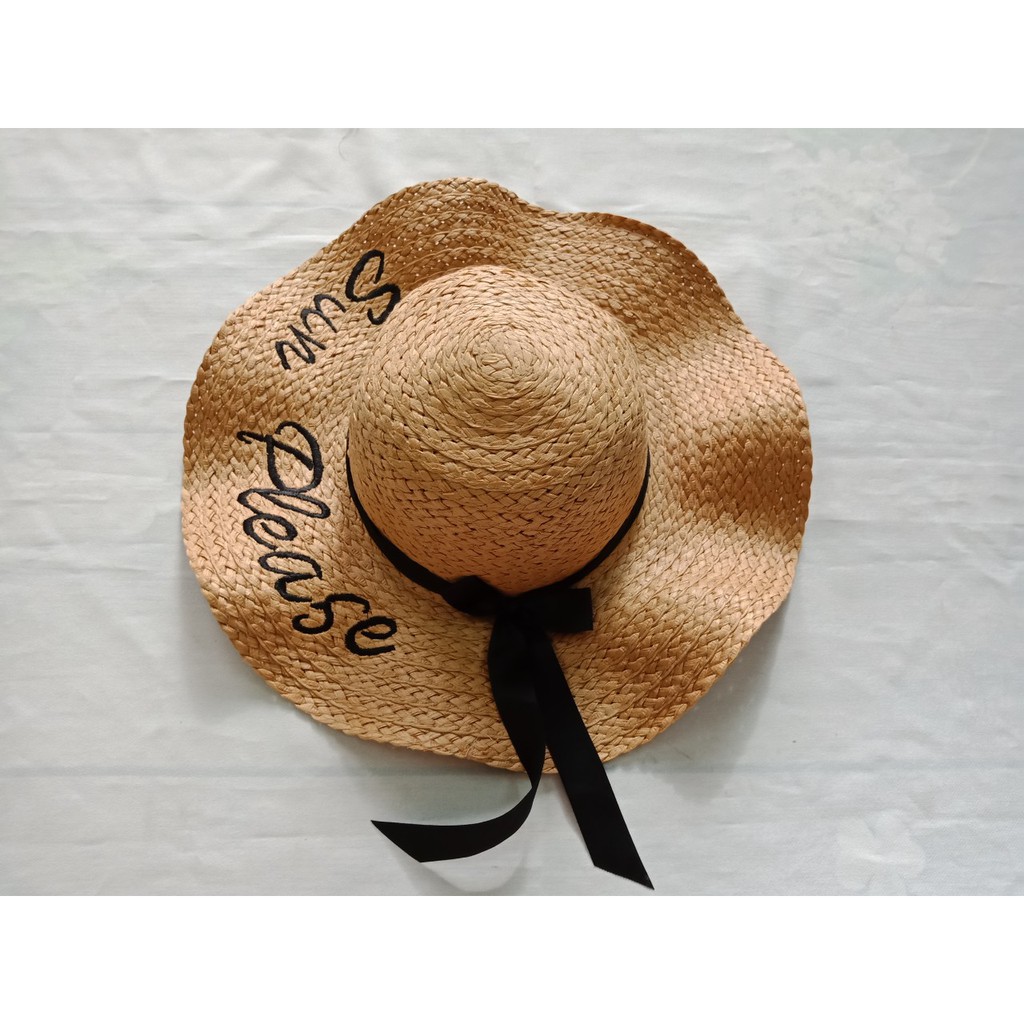 Mũ cói đi biên Sun Please