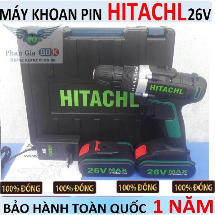 [SALE OFF]  MÁY KHOAN PIN HITACHI 26V - MÁY BẮN VÍT