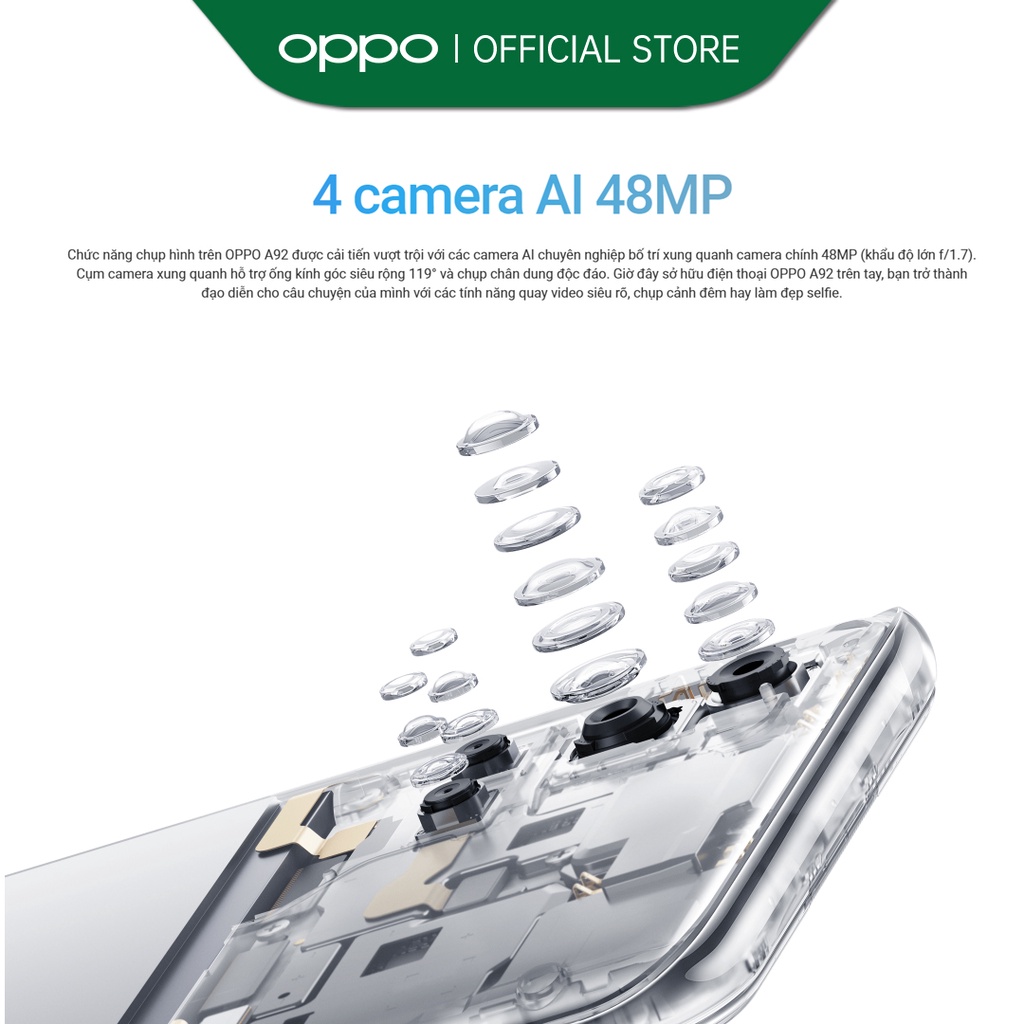 Điện Thoại OPPO A92 (8GB/128GB) - Hàng Chính Hãng