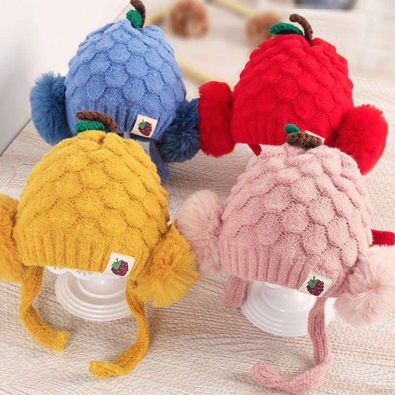 Mũ Trùm Đầu Đính Bóng Lông Thú Đáng Yêu Cho Bé