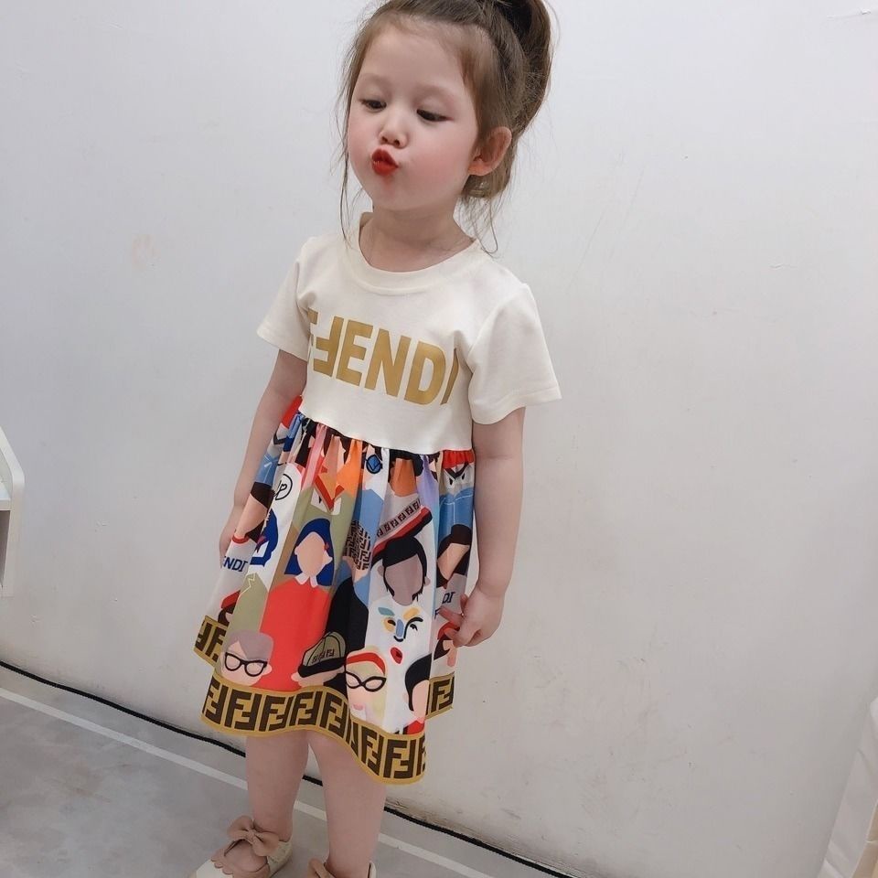 Đầm Công Chúa Ngắn Tay Thời Trang Dành Cho Bé Gái