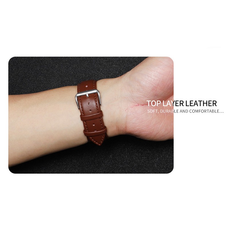 Dây Đeo Đồng Hồ Apple Watch Da Bò Cao Cấp Genuine Leather Watch TC-3842