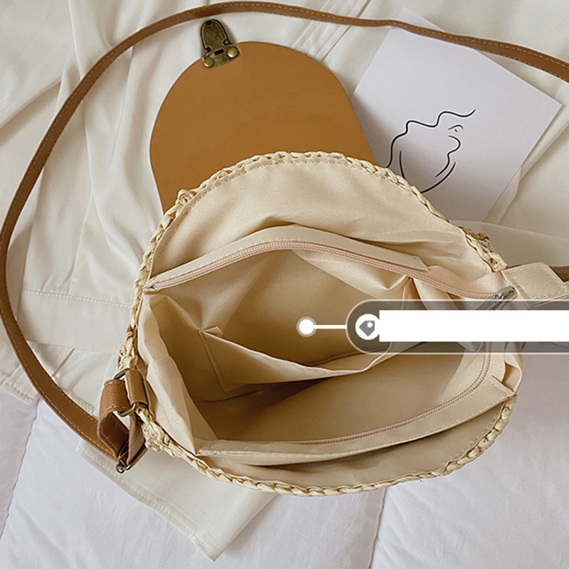 Ielgy niche Dệt messenger Hình Tròn Nhỏ Cho Nữ