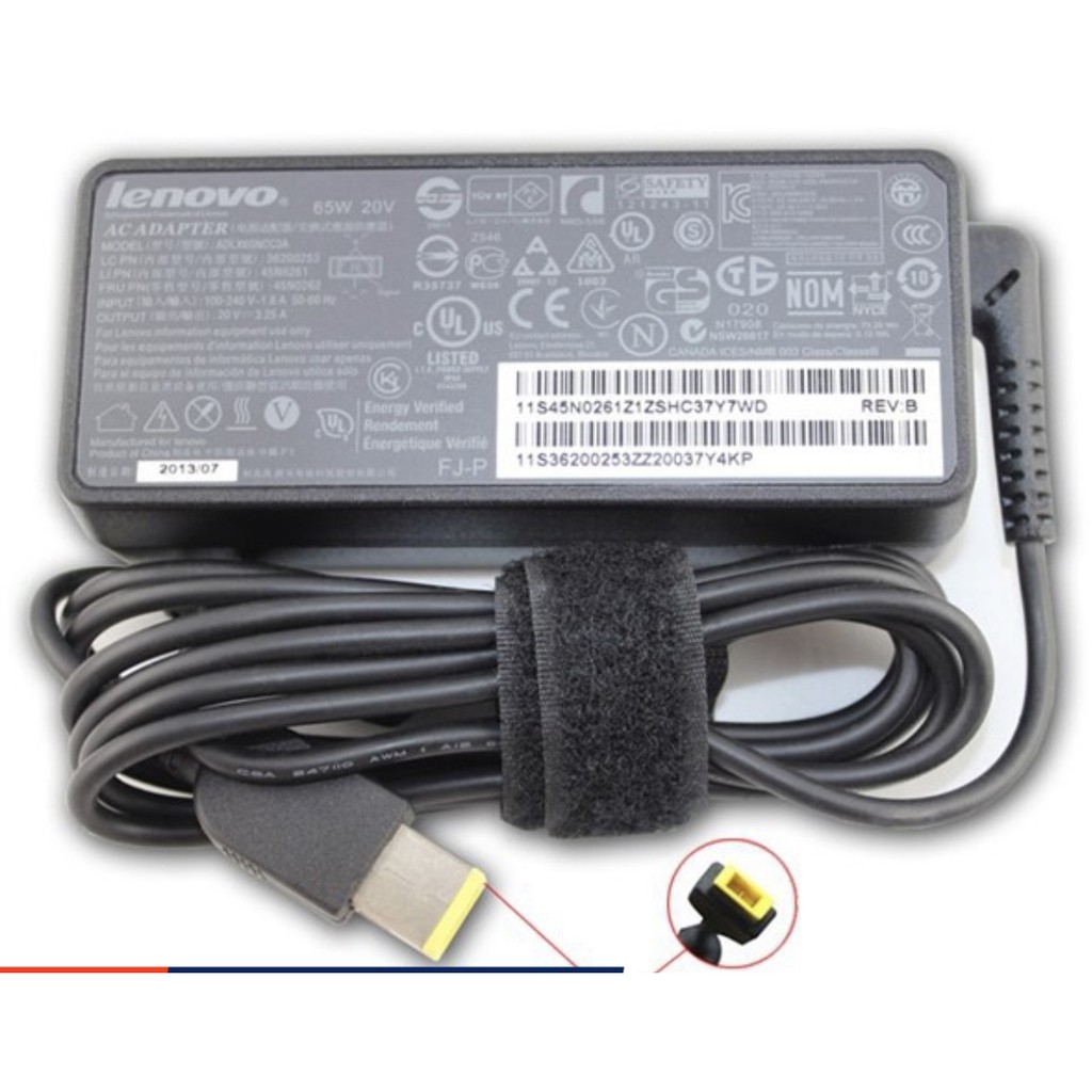 Sạc Laptop Lenovo 20V-3.25A chân USB