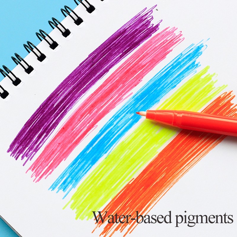 Set 12/ 24/ 36/ 48 bút lông màu ANGEL MARK 3000 ngòi nét nhỏ tiện lợi