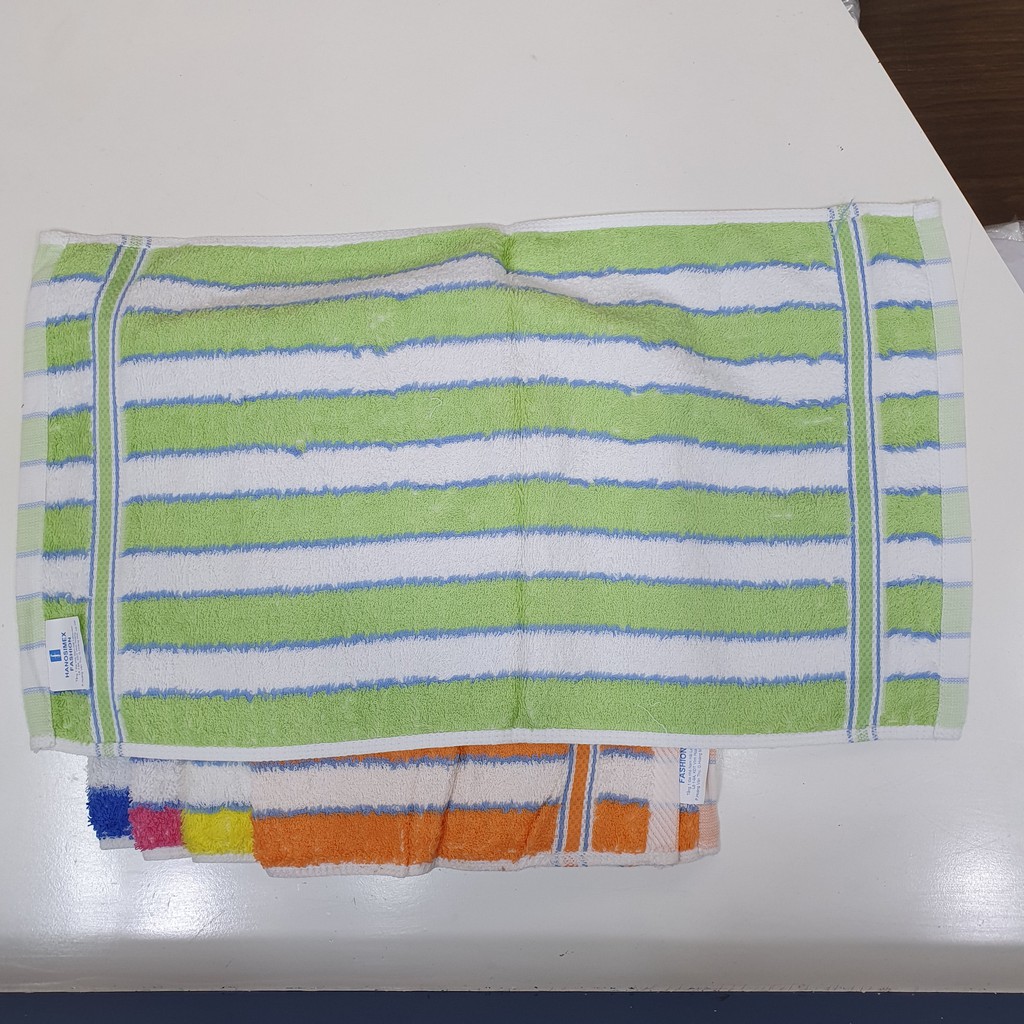 Khăn Mặt Kẻ Ngang Cotton 25 x 45  HANOSIMEX