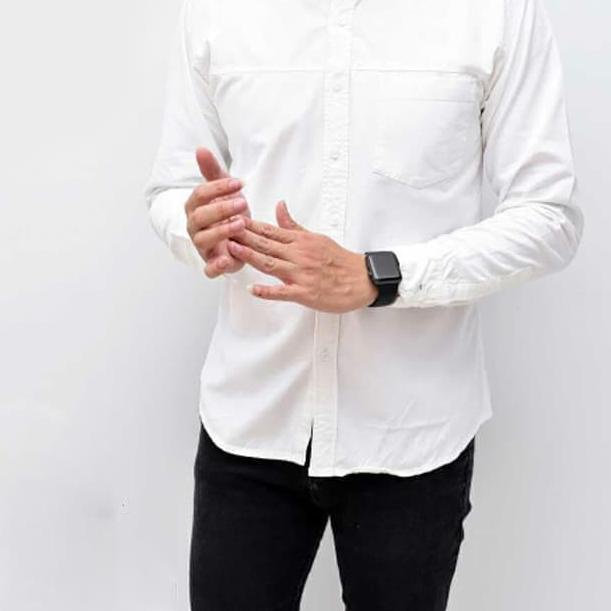 Áo sơ mi nam màu xanh hải quân/trắng/đen cỡ lớn XXL XXXL 3XL