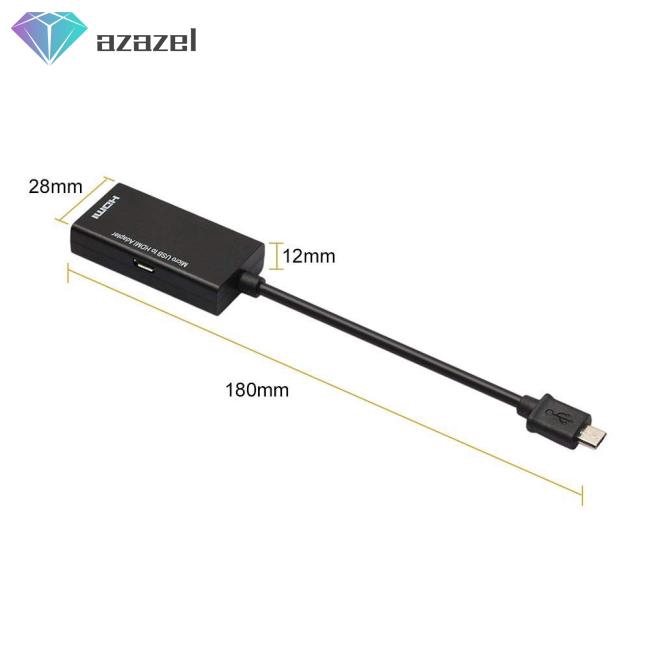 Thiết bị chuyển đổi cổng micro USB sang HDMI 1080P dành cho điện thoại android và máy tính bảng