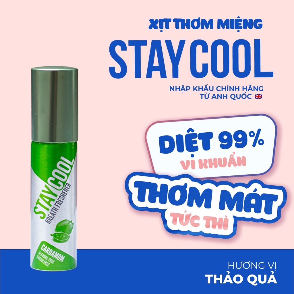 Xịt thơm miệng STAYCOOL vị Thảo quả