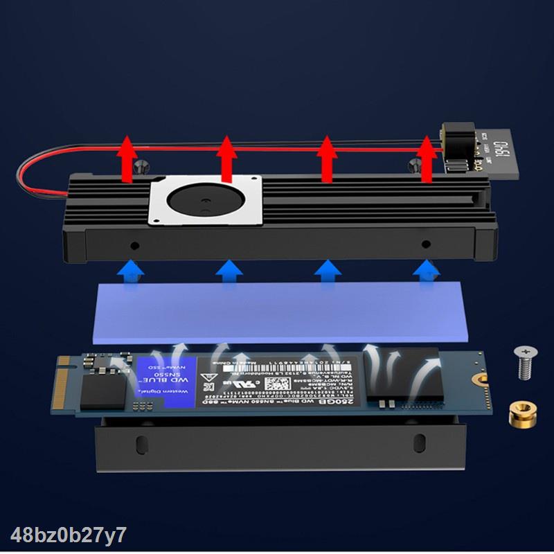 Siêu rẻ Quạt Tản Nhiệt M.2 Sata Nvme Turbo M2 Bằng Nhôm Ssd