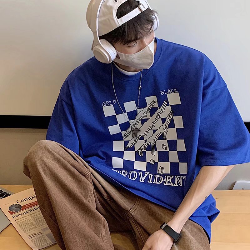 Áo Thun Tay Ngắn Dáng Rộng In Chữ Phong Cách Hip Hop Thời Trang Mùa Hè Cho Nam Giới Size M-8XL