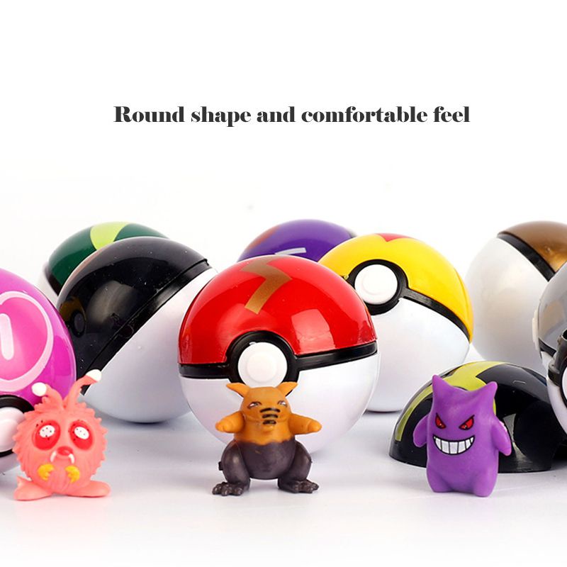 Set 12 đồ chơi quả bóng Pokemon Go làm quà tặng giáng sinh cho trẻ em