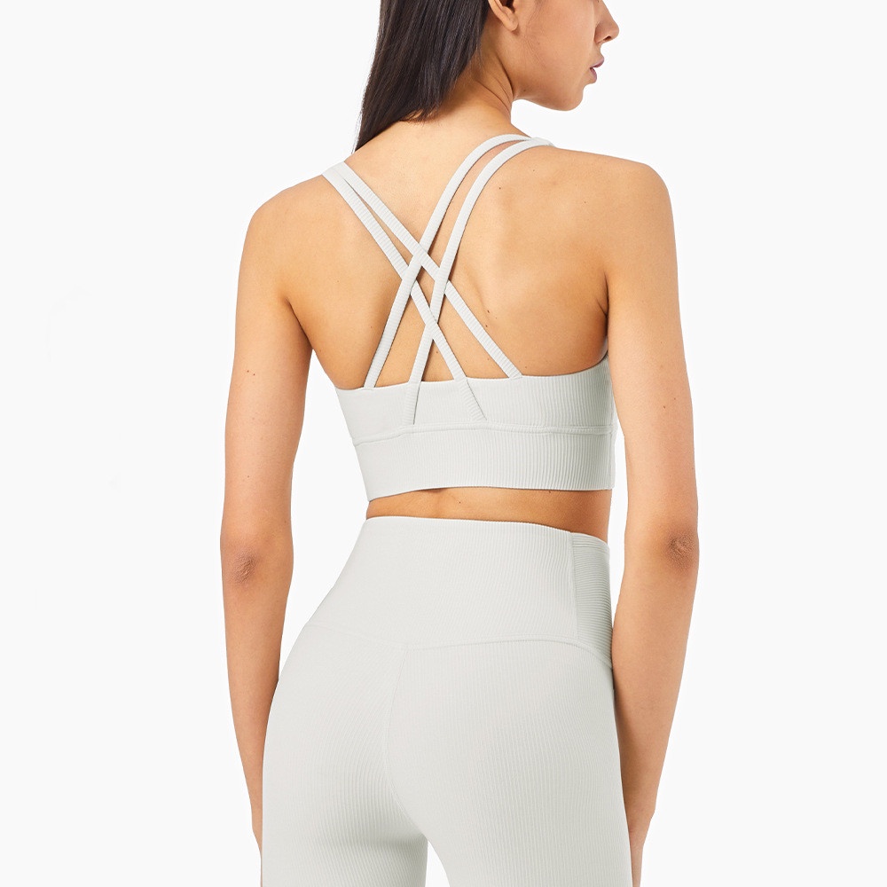 Áo bra thể thao Hoppe Fumeng WX176 phối dây đan chéo lưng cho nữ
