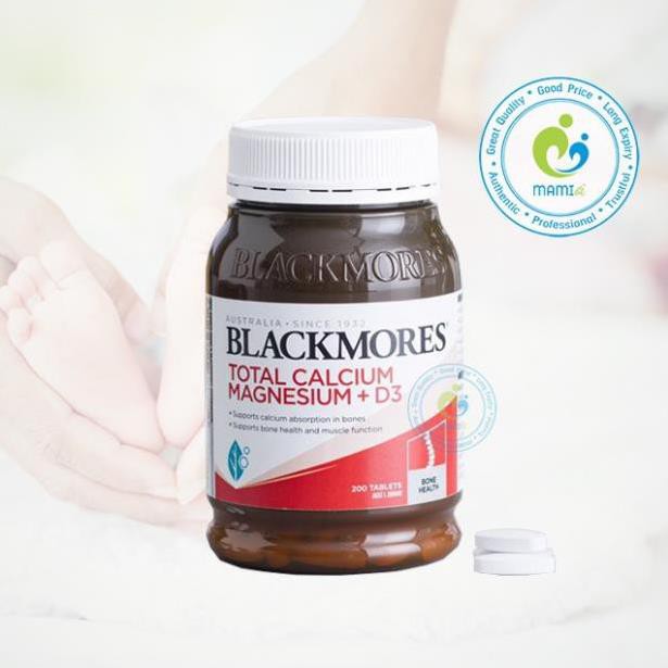 Viên uống canxi  hỗ trợ xương khớp cho cả người lớn và trẻ nhỏ Blackmores Total Calcium & Magnesium + D3, Úc