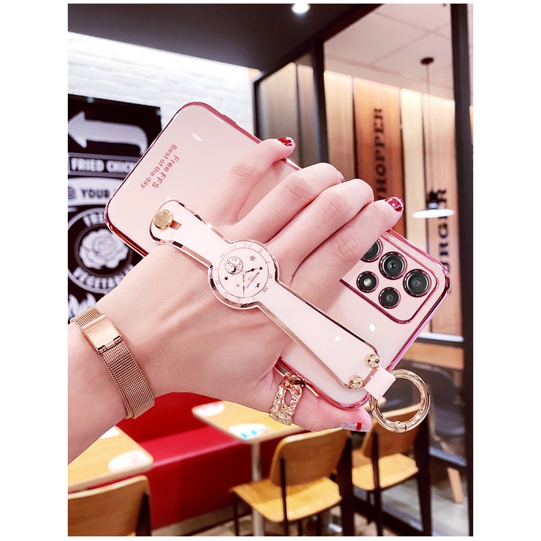 Ốp Điện Thoại Sang Trọng Có Dây Đeo Tay Cho Samsung Galaxy A73 A53 A33 5G M53 A23 A13 4G