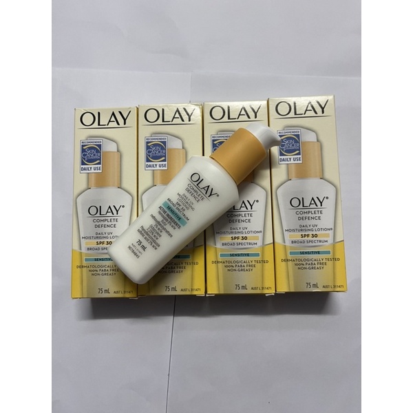 Kem duỡng ẩm chống nắng Olay Complete Daily Defense All Day Moisturizer SPF 30 Sensitive Skin 75 ml