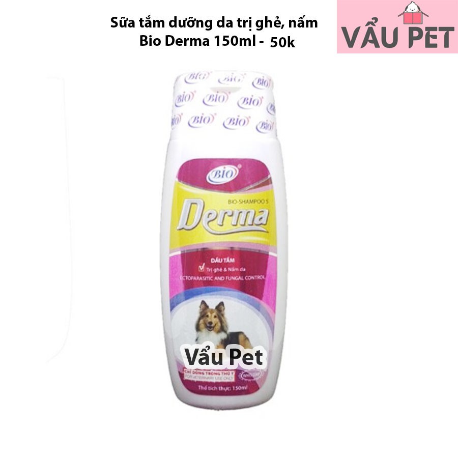 Sữa Tắm Dưỡng Da Trị Ghẻ, Nấm Cho Chó Bio Derma 150ml - Lida Pet Shop