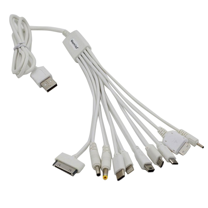 Dây cáp sạc USB đa năng 10 trong 1 thích hợp cho iPhone 6 / 7