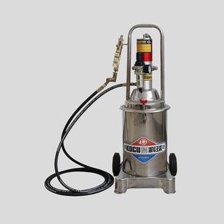 Máy bơm mỡ hơi, bơm mỡ khí nén kocu mba inox 12l bảo hành 12 tháng
