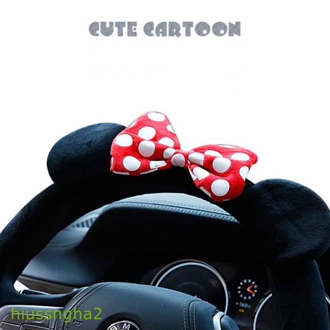 Bọc Vô Lăng Xe Hơi Hình Chuột Mickey Dễ Thương