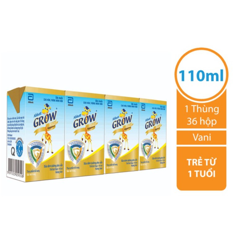 Thùng 48 hộp Sữa nước Abbott Grow Gold 110ml/hộp