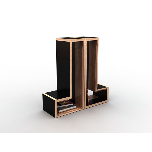 Bộ 2 kệ gỗ để đồ đa năng mua một được nhiều kiểu