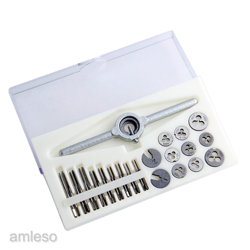 Bộ 31 phụ kiện mũi taro kèm khuôn giữ M1-M2.5 và tay cầm