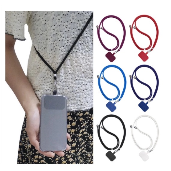 Dây Đeo Điện Thoại / Dây Đeo Cổ / Móc Khóa Bằng Silicon Chống Thất Lạc Tiện Dụng Khi Chơi Thể Thao