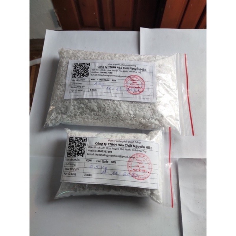 túi 1kg KOH-koh,kali hydroxit,hàng hàn quốc (phân phối chính hãng)