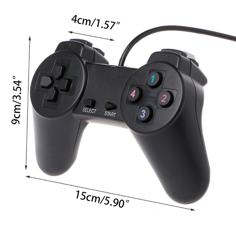 Tay cầm chơi game đơn giản kiểu Playstation 1 giá rẻ cổng USB trên PC gamepad controller joystick