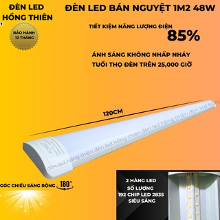 Đèn led bán nguyệt 1m2 48w