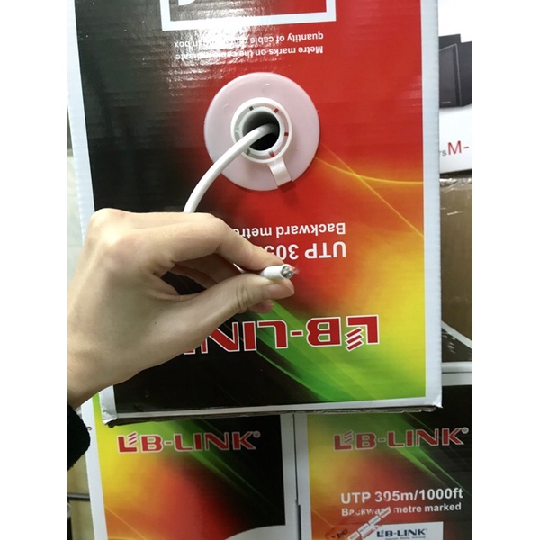 Thùng/Cuộn dây cáp mạng CAT6 LBLink- Cuộn 8 lõi đủ 305m