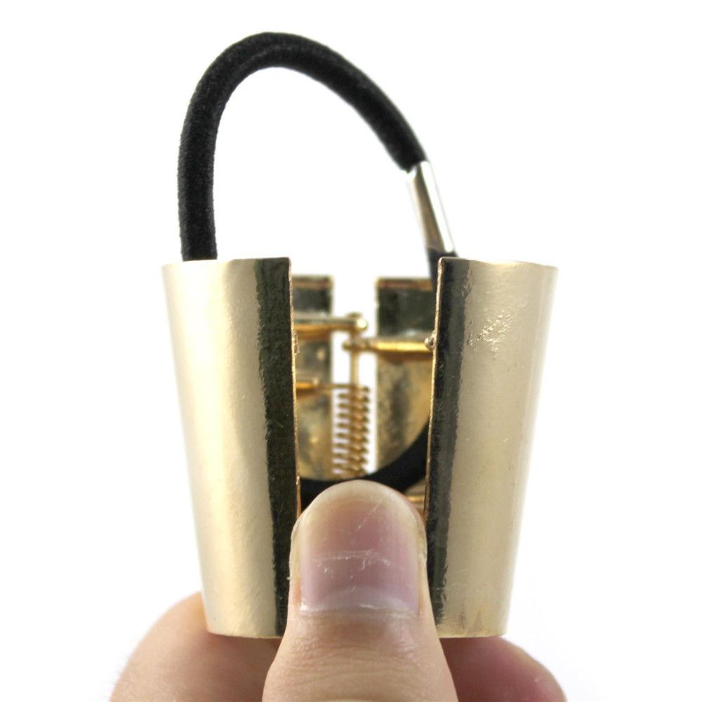 Giá Đỡ Buộc Tóc Đuôi Ngựa Bằng Kim Loại Nhiều Màu Phong Cách Punk Gothic