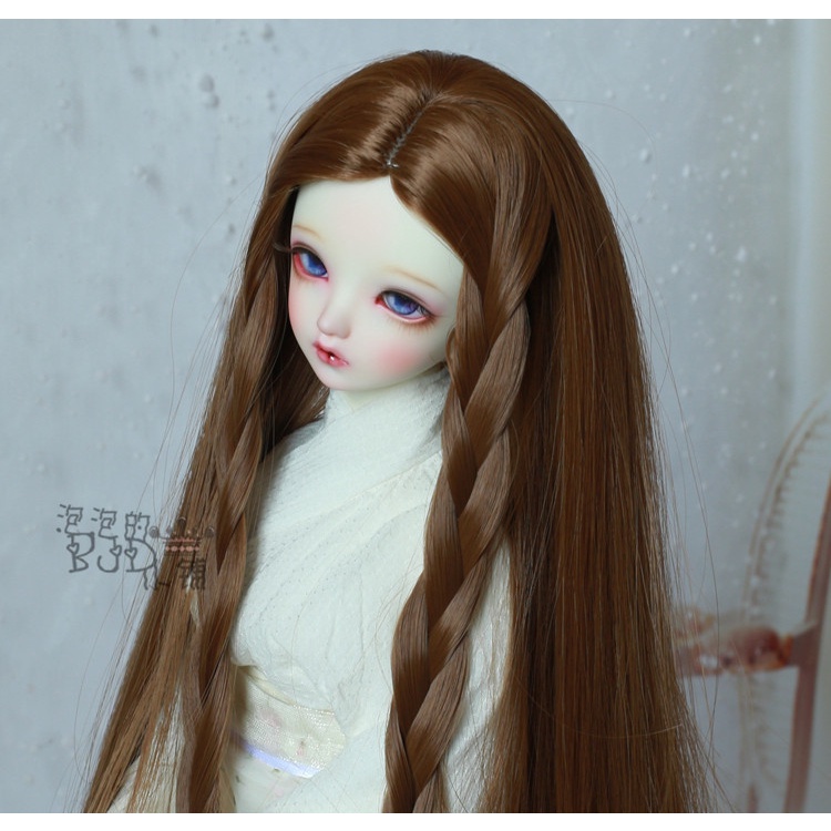 Tóc Giả Thẳng Dài Màu Đen DW003 BJD.SD Cho Búp Bê Tỉ Lệ 1 / 3 1 / 4 1 / 6